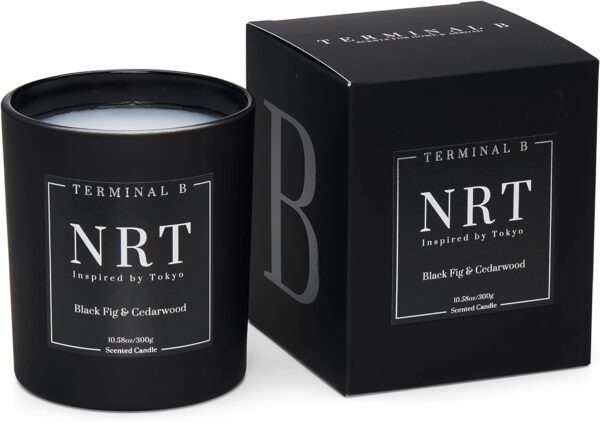 Terminal B - Luxury Scented Candle,  Black Fig & Cedarwood, 10.58 oz