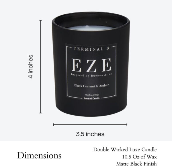 Terminal B - Luxury Scented Candle,  Black Fig & Cedarwood, 10.58 oz - Image 14