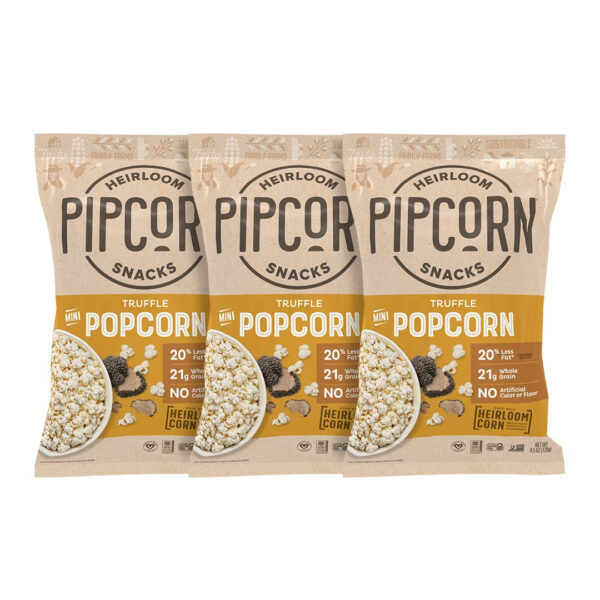 Pipcorn - Mini Heirloom Popcorn with Sea Salt, 24 pack (1 oz)