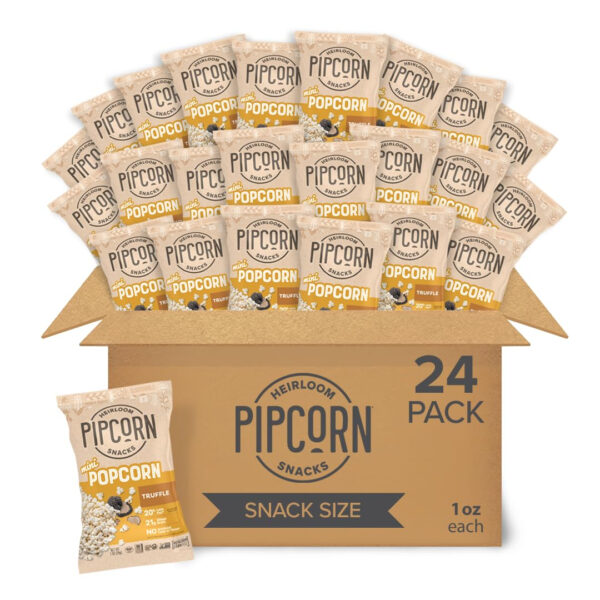 Pipcorn - Mini Heirloom Popcorn with Sea Salt, 24 pack (1 oz) - Image 13