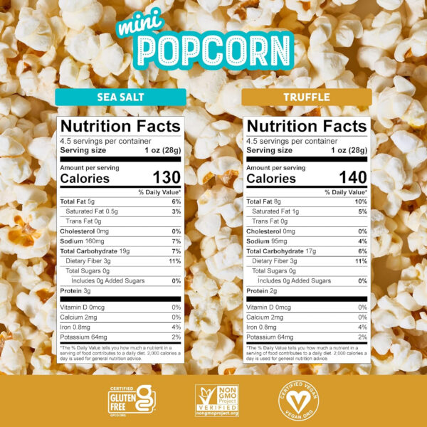 Pipcorn - Mini Heirloom Popcorn with Sea Salt, 24 pack (1 oz) - Image 32