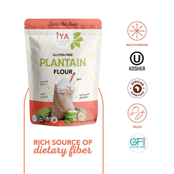 Iya Foods, Plantain Flour, 2 lb Pack - Image 3