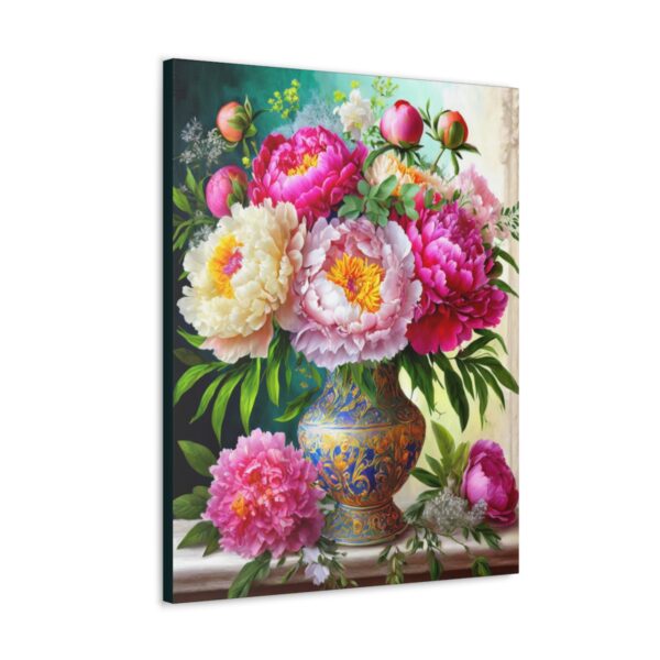 Peony Centerpiece on Canvas - Image 3