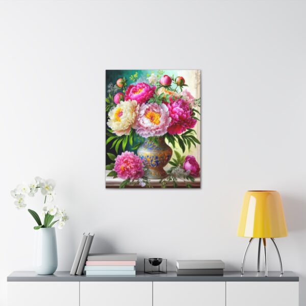 Peony Centerpiece on Canvas