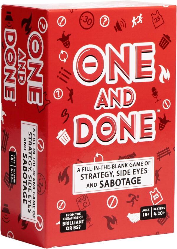 One and Done™ A Fast-Paced Word-Guessing Party Game, Age 14 and Up