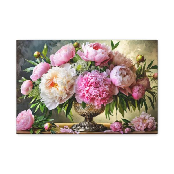 Peony Centerpiece II on Canvas