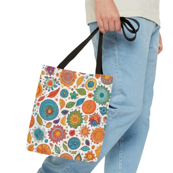 Whimsical Doodles Tote Bag - Image 7