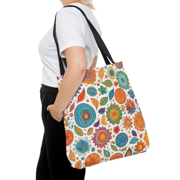 Whimsical Doodles Tote Bag - Image 4