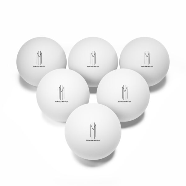 Hancock-Mattox™ Ping Pong Balls, 6 pcs - Image 2