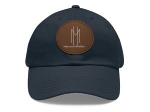 Hancock-Mattox™ Hat with Vegan PU Leather Patch - Perfect for Casual Everyday Wear